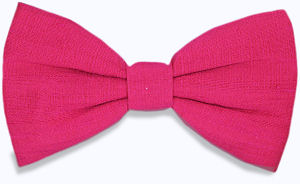 Unbranded Plain Fuchsia Pink Bow Tie