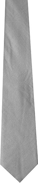 Plain Grey H/Rib Silk Tie