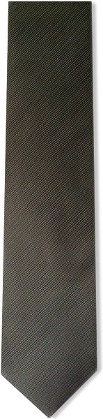 Unbranded Plain Gunmetal Grey D/Rib Silk Tie