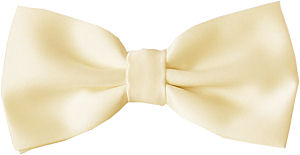 Plain Ivory Bow Tie