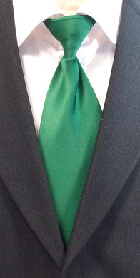 Unbranded Plain Kelly Green Clip-On Tie