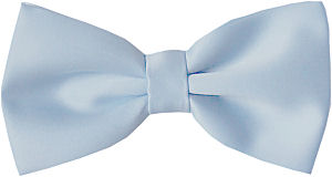 Plain Light Blue Bow Tie