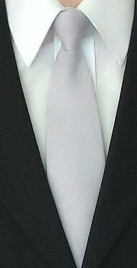 Unbranded Plain Light Grey Clip-On Tie