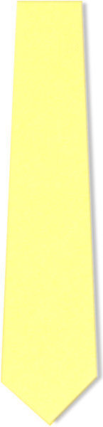 Unbranded Plain Light Yellow Tie