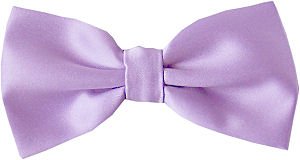 Plain Lilac Bow Tie