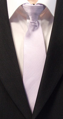 Unbranded Plain Lilac Clip-On Tie