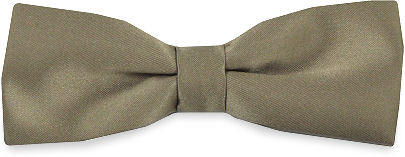 Unbranded Plain Mid-Brown Narrow Bow Tie