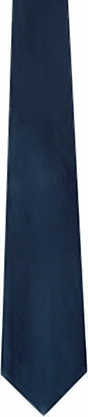 Plain Navy Blue H/Rib Silk Tie