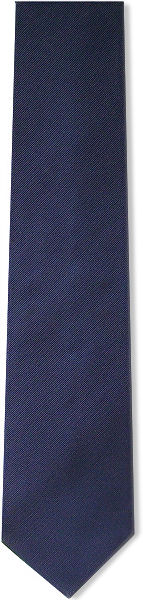 Unbranded Plain Navy D/Rib Silk Tie