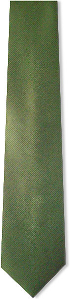 Unbranded Plain Olive Green D/Rib Tie
