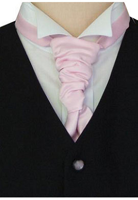 Unbranded Plain Pale Pink Scrunchie Cravat