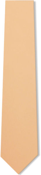 Unbranded Plain Peach Silk Tie