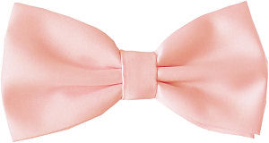 Plain Pink Bow Tie