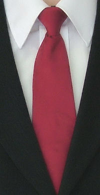Unbranded Plain Red Clip-On Tie