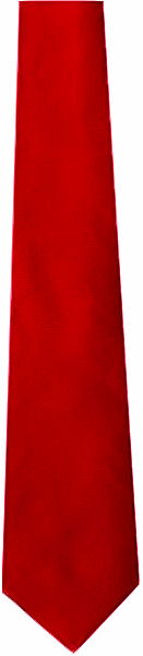 Plain Red H/Rib Silk Tie