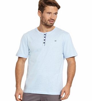 Unbranded Plain Short-Sleeved Grandad-Style Pyjama T-Shirt