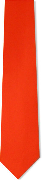 Unbranded Plain Sunset Red Tie