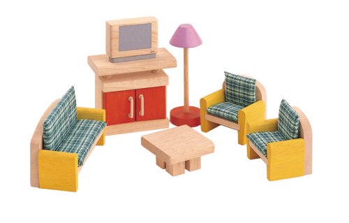 Plan Toys: Living Room - Neo (Wooden Dollhouse Furniture 