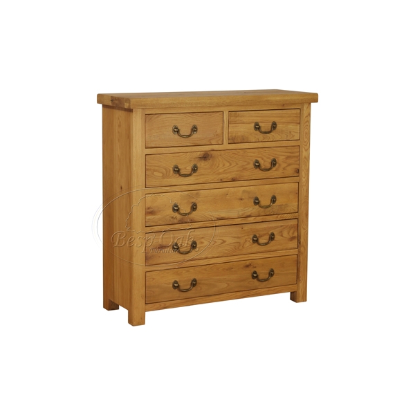Unbranded Plank Oak 6 Drawer Chest