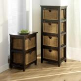Generously proportioned, these handsome chests provide copious storage space in deep, Njatoh wood-ca