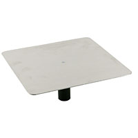 12" x 12" (304 x 304mm). Plastic handle for comfort and ease of cleaning