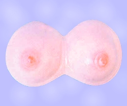 Plastic boobs - tie on