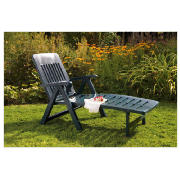 Unbranded Plastic, Green Folding Sunbed