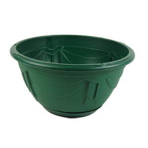 Unbranded Plastic Hanging Basket Green 32cm