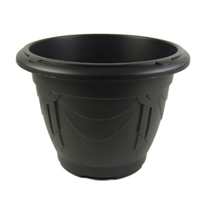 Unbranded Plastic Planter Black 33cm