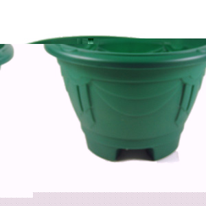 Unbranded Plastic Planter with Feet Green 34cm