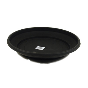 Unbranded Plastic Saucer Black 32cm