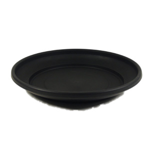 Unbranded Plastic Saucer Black 43cm