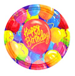 Plate - Painted Balloons