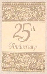 Plate - Silver Anniversary - 266mm U/S