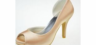 Unbranded Platform Pumps Satin Stiletto Heel Pumps