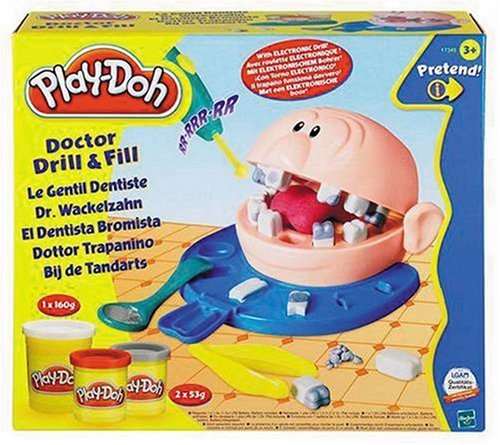 Play Dentist with this playset that features a pretend drill