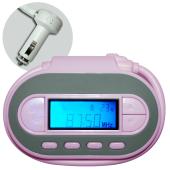 Full-frequency FM transmitter - allows playback of iPod MP3 player CD player or other device having 