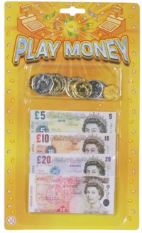 Unbranded Play Money - Coins and Notes