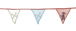 Unbranded Playful Pirate Bunting