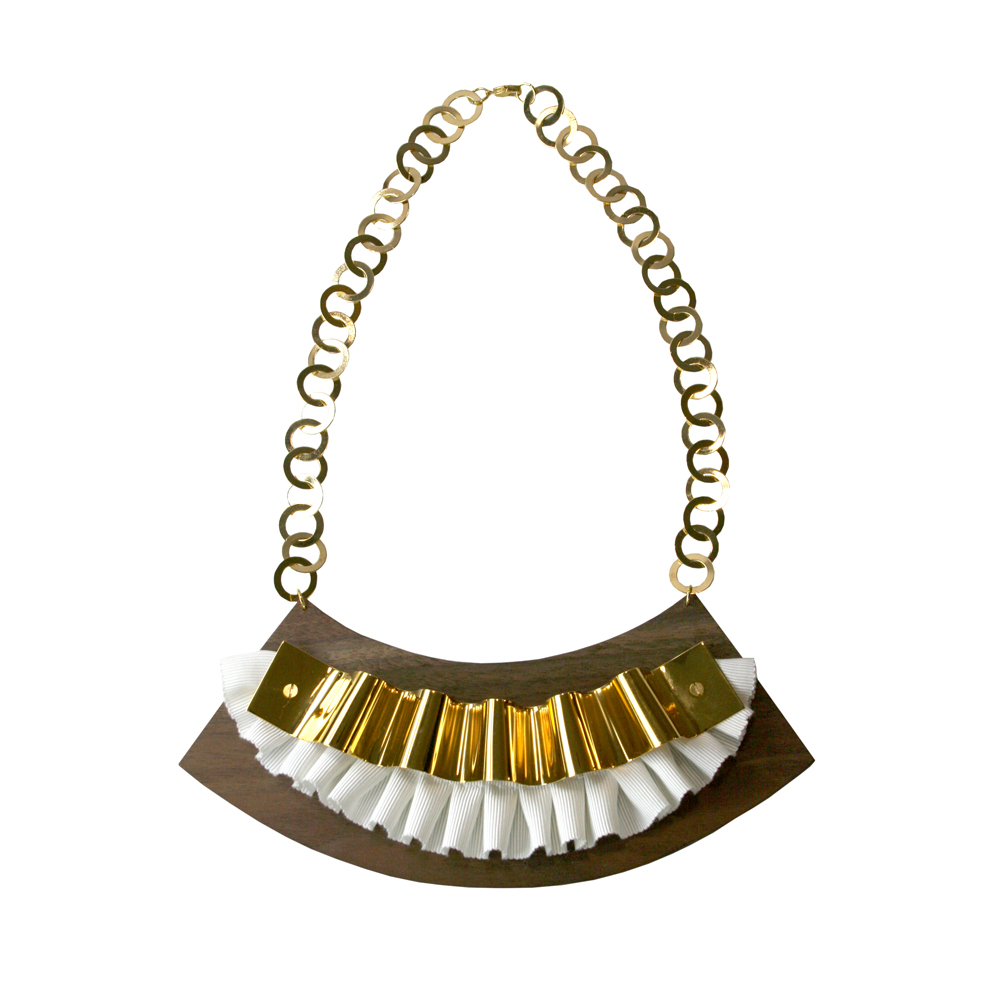 Unbranded Pleated Statement Neckpiece