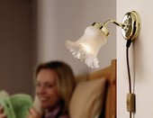 With 3 metre lead this attractive wall light can be placed anywhere on your wall without involving a