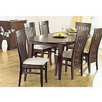 Oval extending dining table (extends to 74¾ins.)