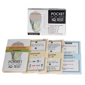 The Pocket IQ test is a fun and easy way to get an accurate IQ score in as little as 45 minutes.What