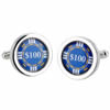Unbranded Poker Cufflinks - Blue Chip