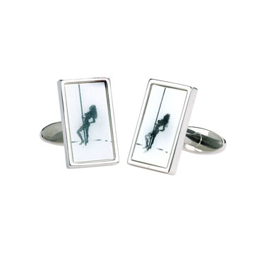 Cheeky animated cufflinks