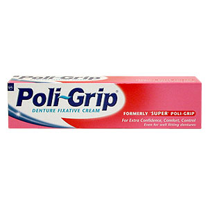 Poligrip (Formerly Super) Denture Fixitive Cream - size: 50g