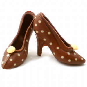 Unbranded Polka Dot Belgian Chocolate Shoes - Small