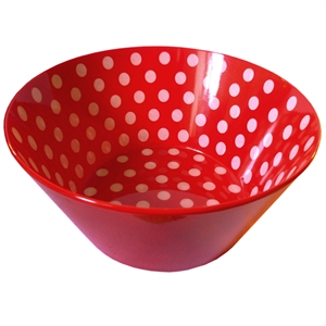 Unbranded Polka Dot Plastic Bowl
