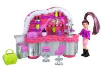 Dolls Clothes and Accessories - Polly Pocket Club Groove Lounge - Beauty Bar