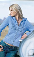 Polo Jeans Co Womens Zip Thru Hooded Top